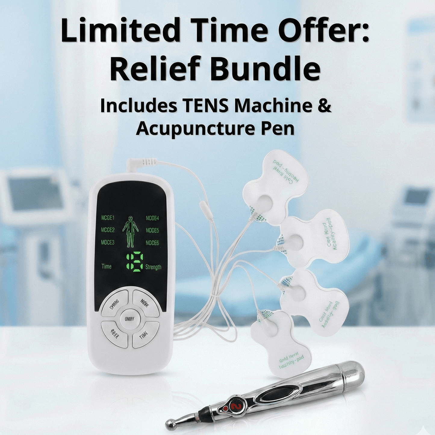 Dr. Meridian TENS + EMS Stimulator - Full Body Pain Relief - Dr Meridian