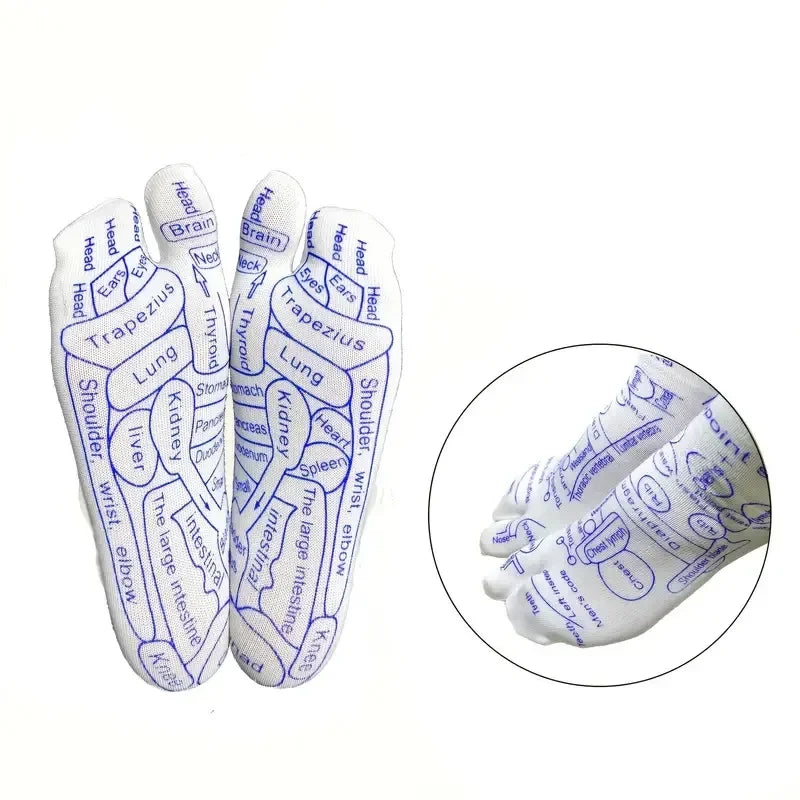 Dr. Meridian Reflexology Socks + Massage Tool