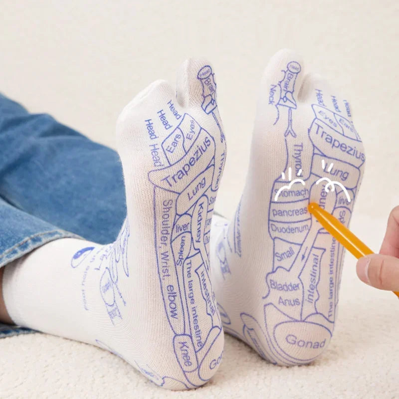Dr. Meridian Reflexology Socks + Massage Tool